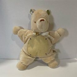 Disney Baby Classic Pooh Kids Preferred Star Shaped Plush Lovey Tan Stuffed Toy 