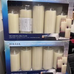 LED Wax Candles (2) Packs Of 5 