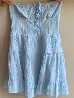 Lace Cotton Mini Dress