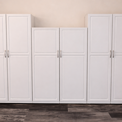 White cabinets / shelves bedroom or garage