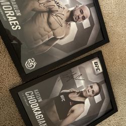 Signed Autograph Marlon Moraes & Katlyn Chookagian 