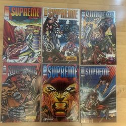 6 Comic Books SUPREME 