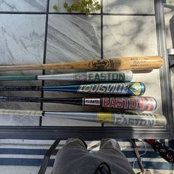 Baseball Bats, (3 Easton, 1 TPX Louisville)