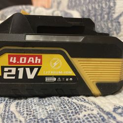 21V Lithium-ion Battery Only 4.0Ah 2506MY2.0 In Yellow And Black