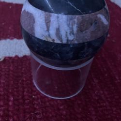 Authentic Red Jasper And Black Marble Ball