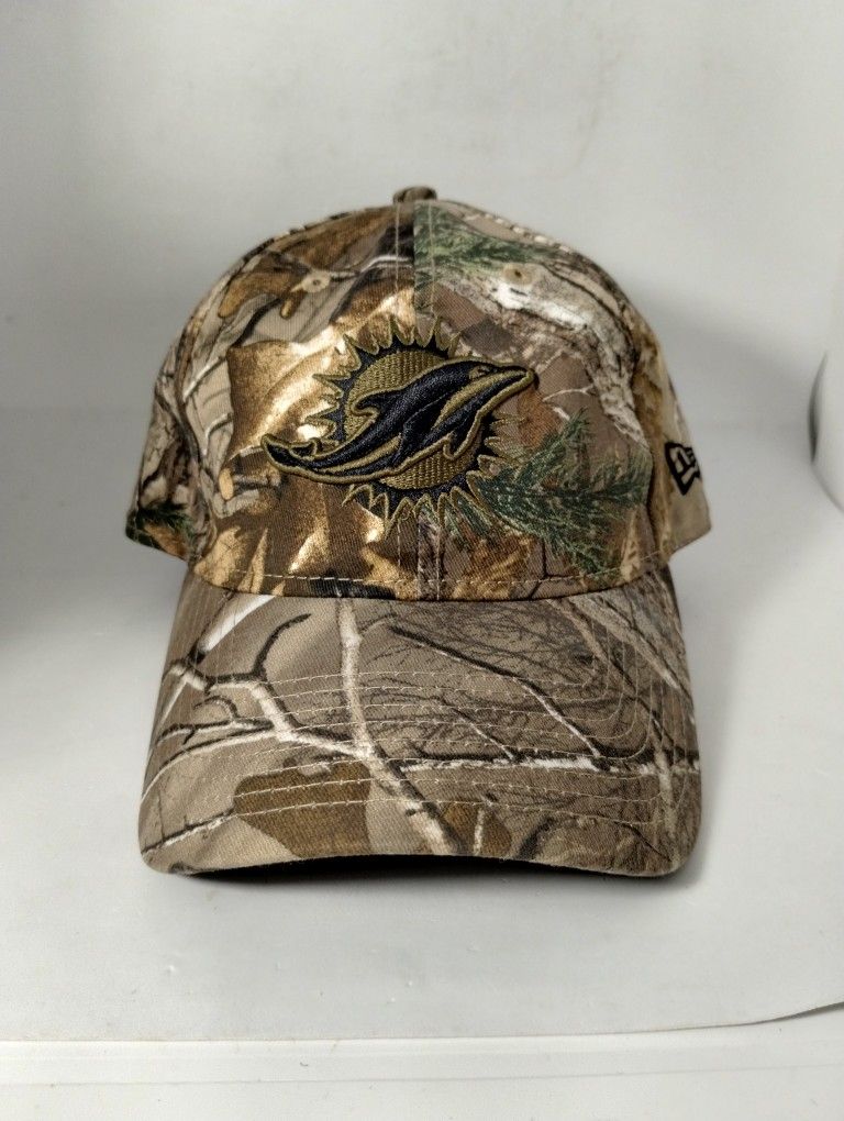 Miami Dolphins New Era Realtree Colab Camo 9TWENTY Adjustable Embroidered Logo
