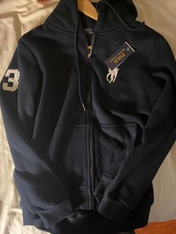 RALPH LAUREN HOODIE NAVY BLUE