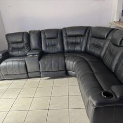 Sectional leather