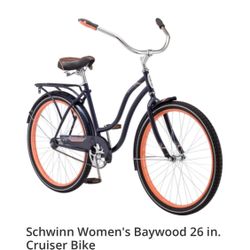 NEW WOMENS 26” SCHWINN BAYWOOD BIKE CRUISER BICYCLE