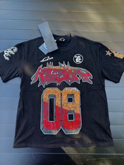 Hellstar Graphic T Shirt - Black/Red/Orange - Sizes M-XL