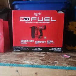 New In Box Milwaukee Fuel  Brad Nailer Gun 