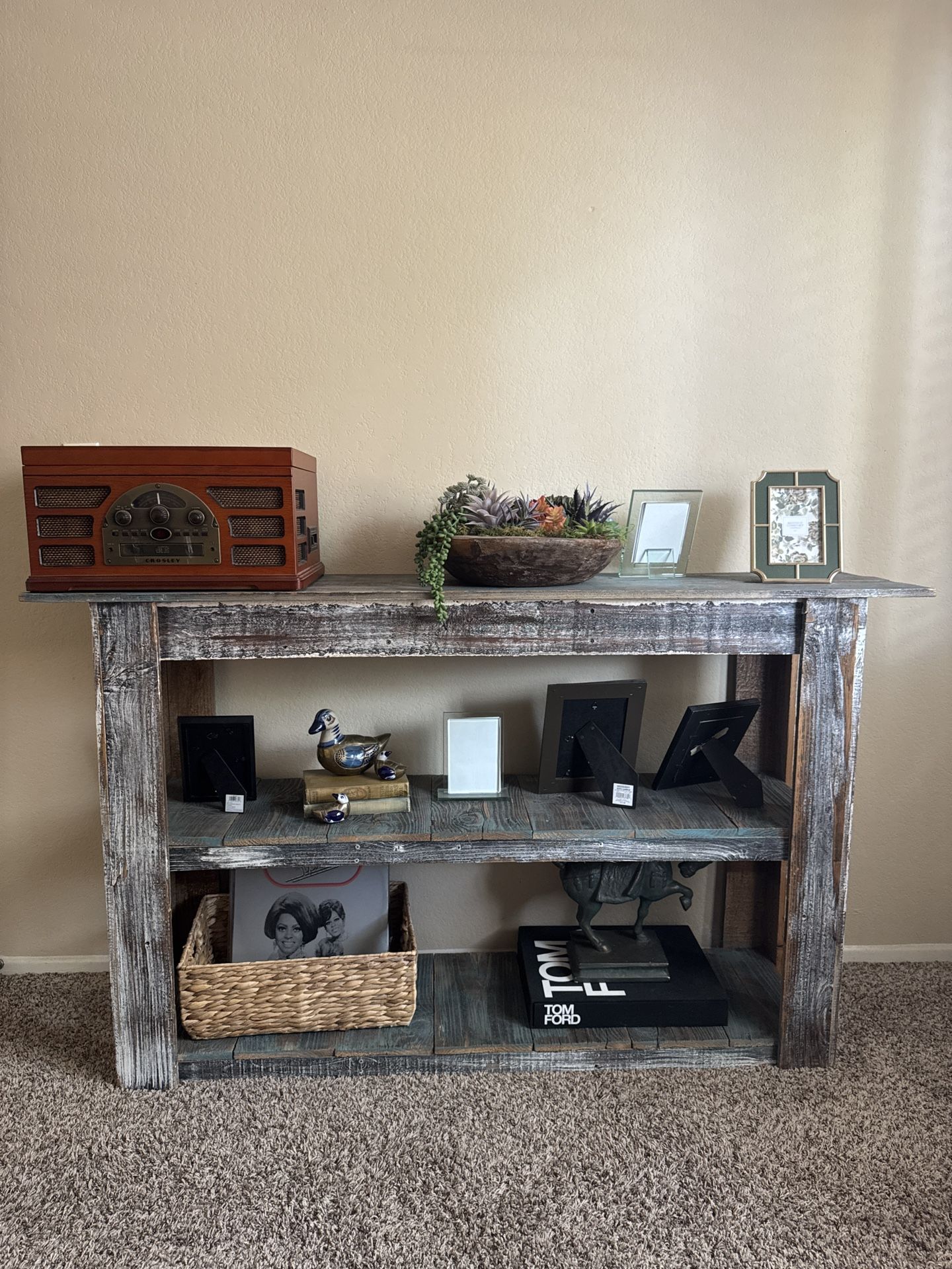 Rustic Wood Console Table