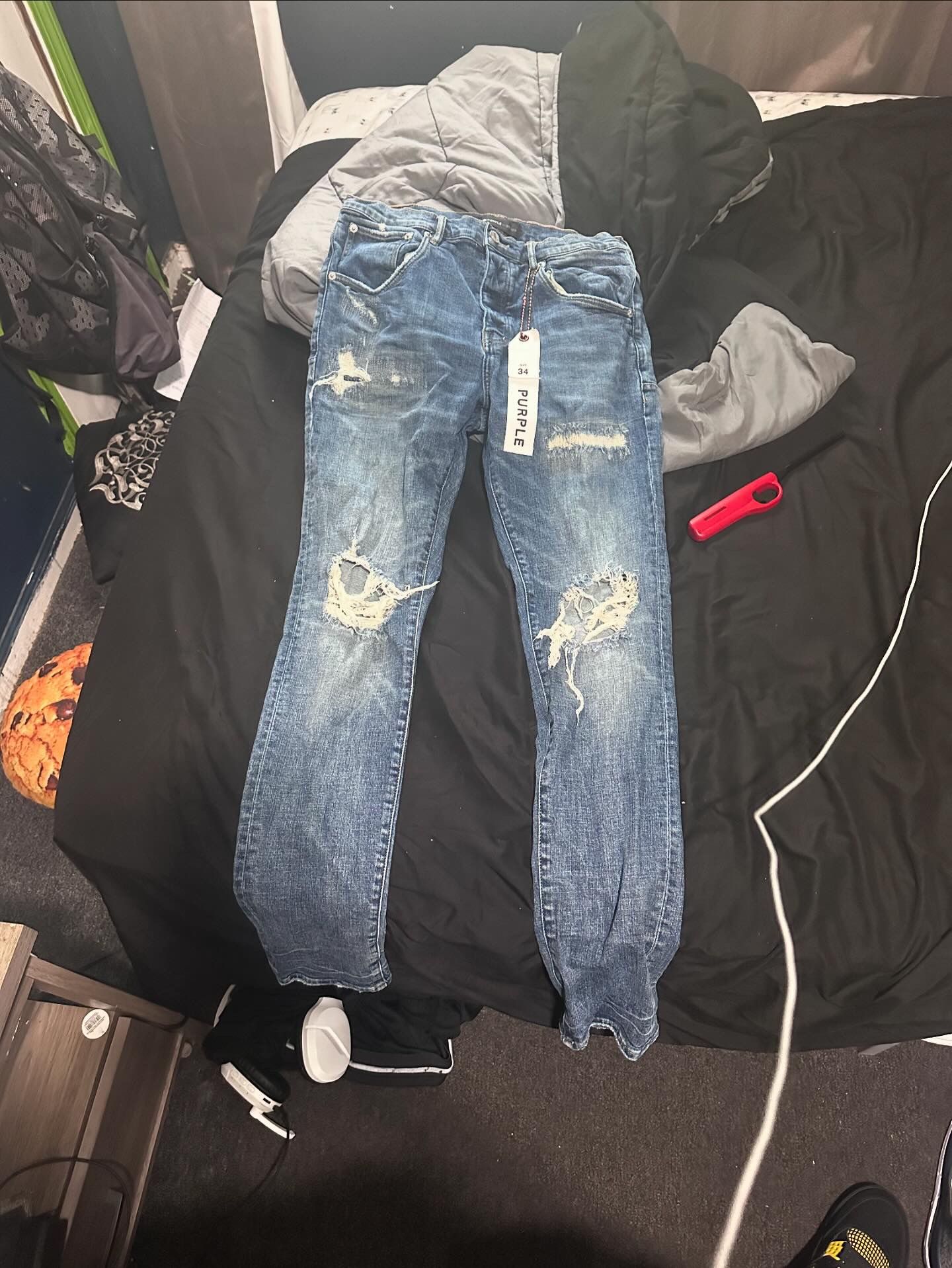 Purple Jeans Size 34