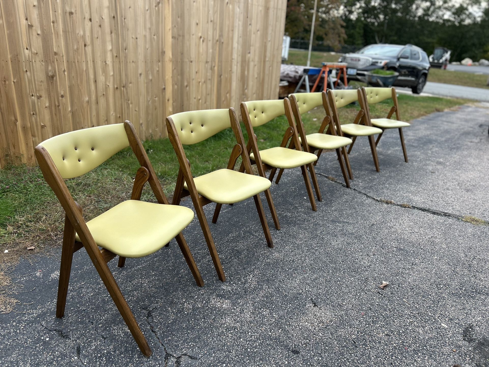 MCM Norquist Vintage Folding Chairs (6)