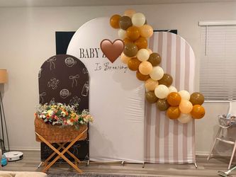 Baby is brewing backdrop arch covers