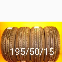 4 New Tires For Sale 195/50/15 We Service Motorcycle Tires