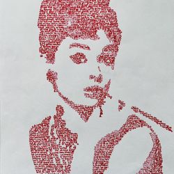 Audrey Hepburn wordart