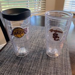 Set Of 2 Lakers Trojans Tervis Tumblers 