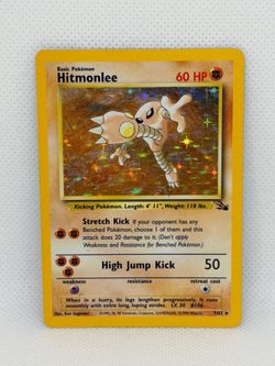 Hitmonlee 7/62 Fossil Pokemon
