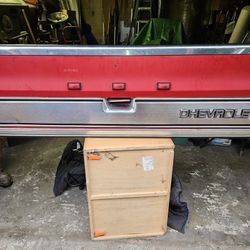 Red Chevy Pickup Tail Gate