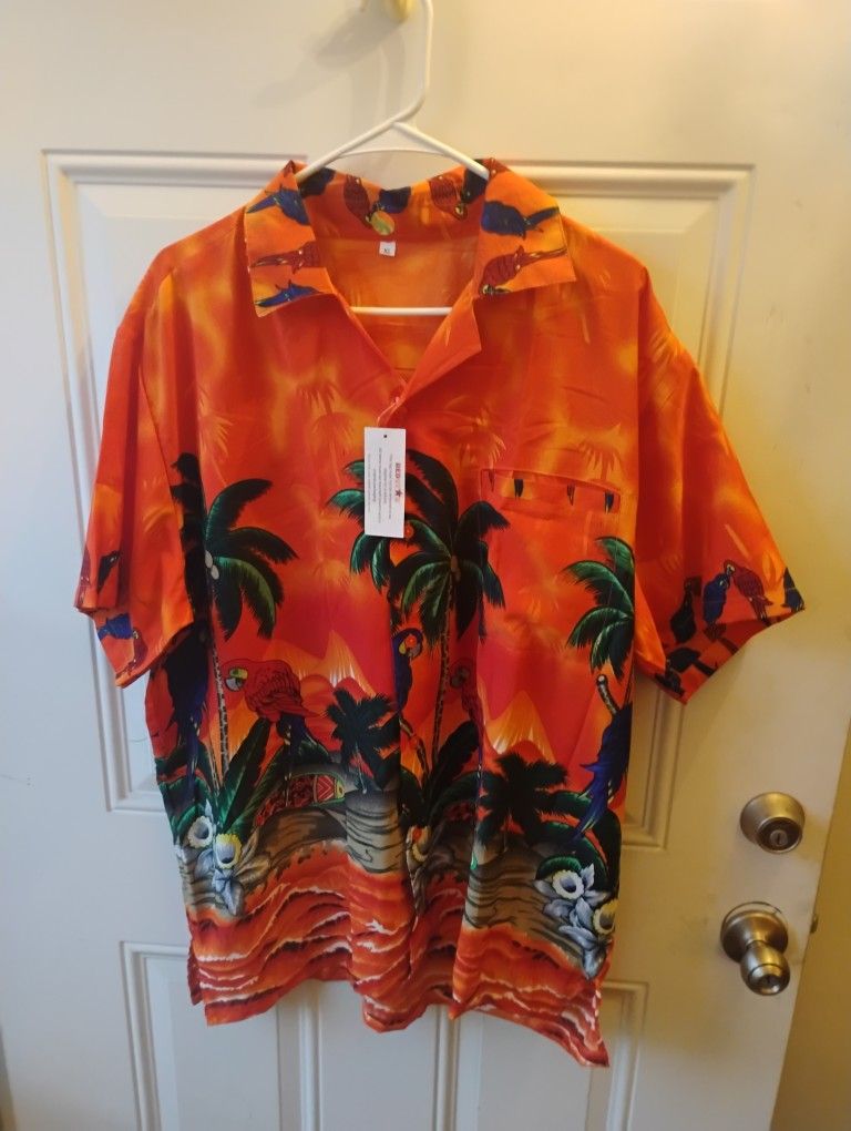 Men's Tropical Button Down Shirt