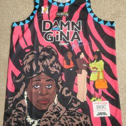 Headgear Classics DAMN GINA SHENENEH BASKETBALL JERSEY Size Medium 