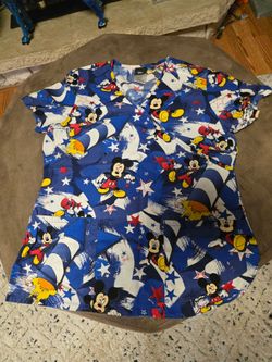 Disney Mickey scrub top