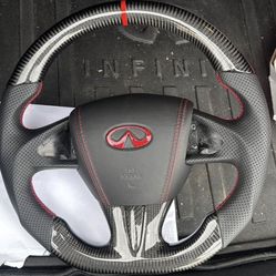 Q50 Steering Wheel Carbon With Airbag Cover