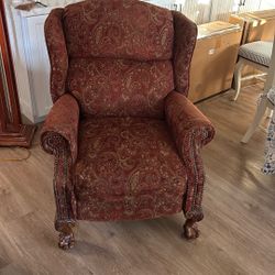 Wing Back Chair, Reclining