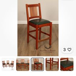 WANTED:  Used Stickley OAK Bar Stools