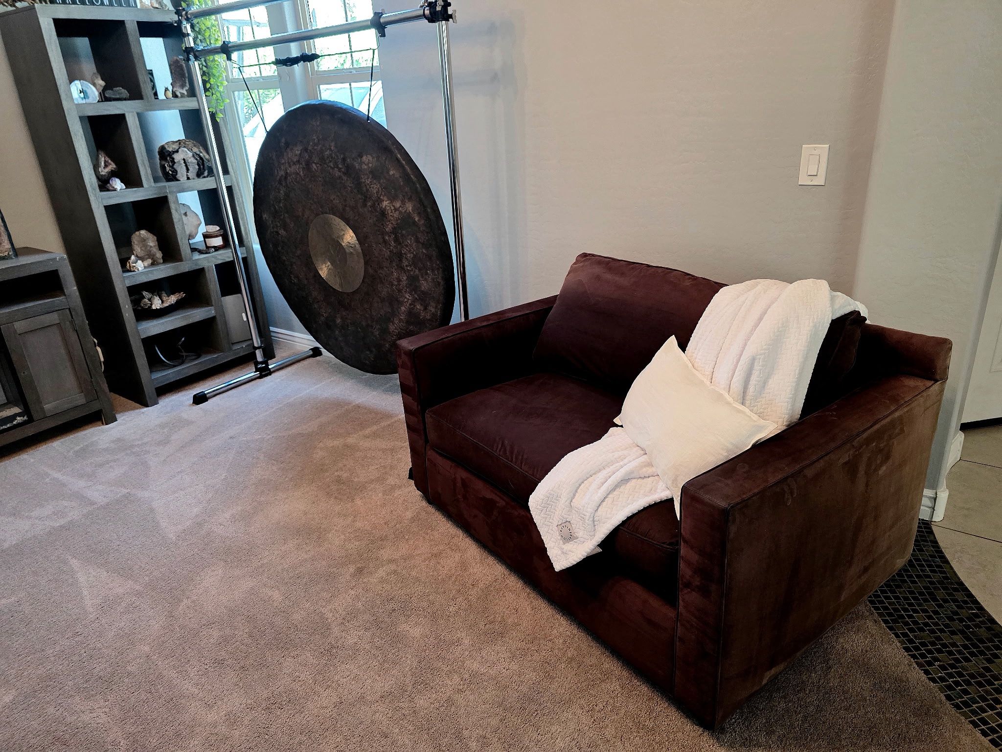 Crate & Barrel Barrett II 54" Espresso Sofa