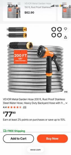 Metal garden hose