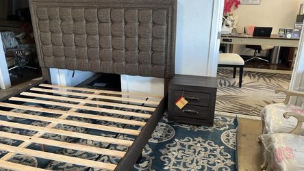 Call King Bed With Night Stand