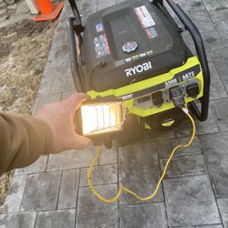Generator Ryobi starts right up obviously runs