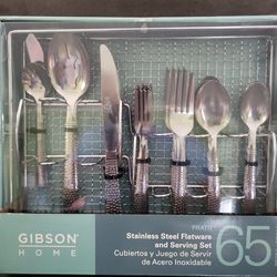 Gibson Home 65 pieces stainless steel flatware