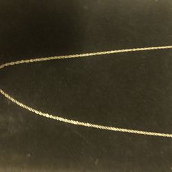 Necklace, silver 9.25 18 inches long