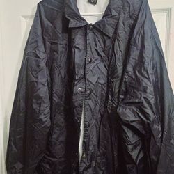 Dickies Men’s Navy Blue Long Sleeve Button Down Windbreaker