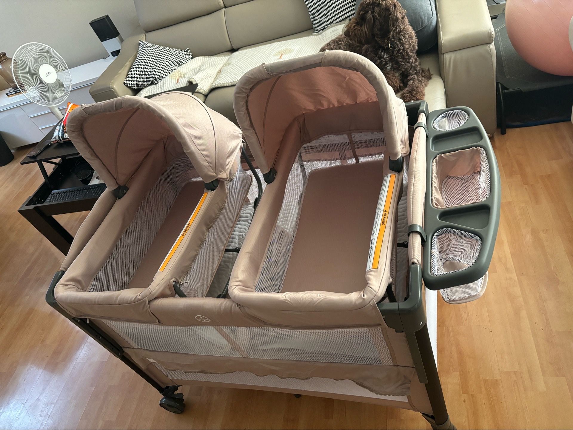 Joymor dual bassinet playpen