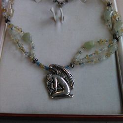 Selina Fenech "Sad Angel" 1.5 Sterling Silver Pendant With nice necklace