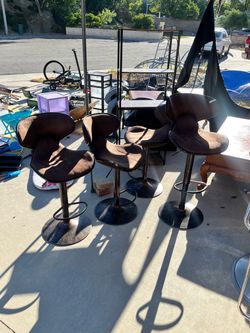 Set of 4 Adjustable Bar Stools @  Moving Sale