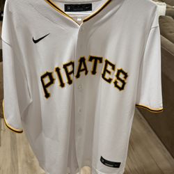Authentic MLB Pittsburgh Pirates White Jersey