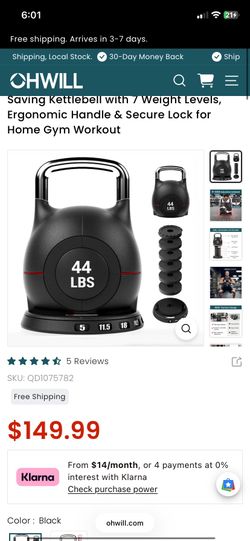Brand new 44 pound adjustable dumbbell for $70