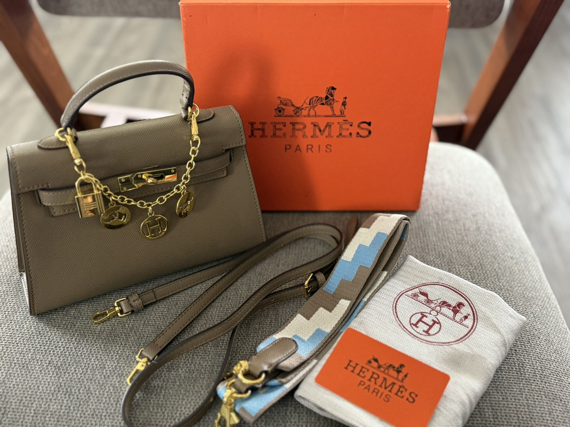 Etoupe Epsom Mini Kelly Women Purse