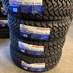 225/75/16 Atlander Tires Installed And Balanced 