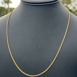 New Jewelry 14k yellow gold Franco necklace chain 24" 1.30mm width