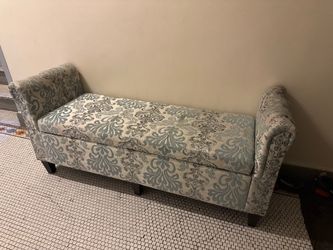 Teal Storage bench