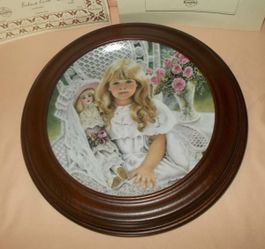 "Anna" Knowles Collector Plate and Holder from 1989
