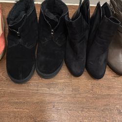 Getting Rid Of My Shoes All Hardly Worn Was In Storage. All Black Pair 15$ The Rest 10$