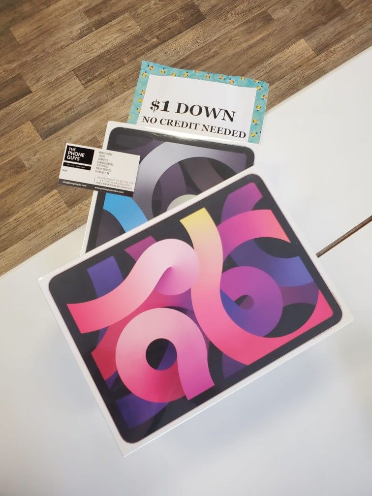 New Apple IPad Air 4th Gen 64GB LTE Tablet - 90 DAY WARRANTY - $1 DOWN - NO CREDIT NEEDED