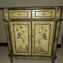 Stein World "Orchard" Hand-Painted Accent Cabinet - Excellent Condition
